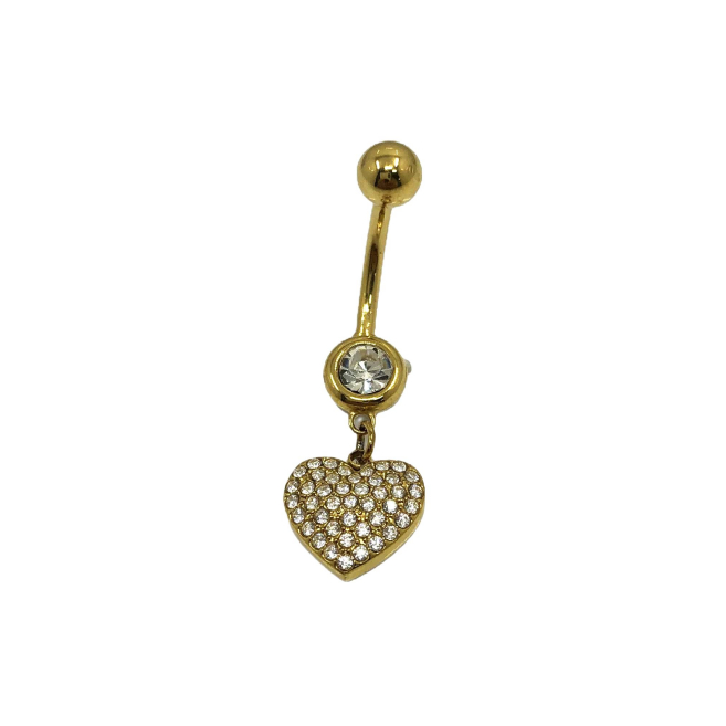 PIERCING ZO15637P/OMBLIGO DORADO Acero Inoxidable