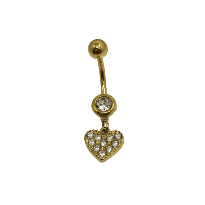 PIERCING ZO15646P/OMBLIGO PLATEADO Acero Inoxidable