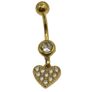 PIERCING ZO15646P/OMBLIGO PLATEADO Acero Inoxidable