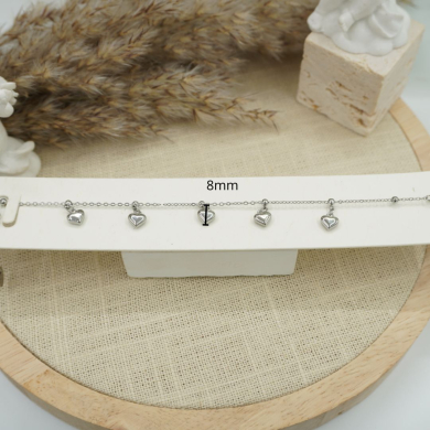 PULSERA ZO12335B PLATEADO Acero Inoxidable
