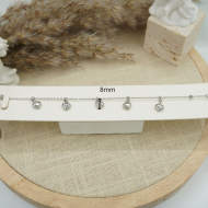 PULSERA ZO12335B PLATEADO Acero Inoxidable