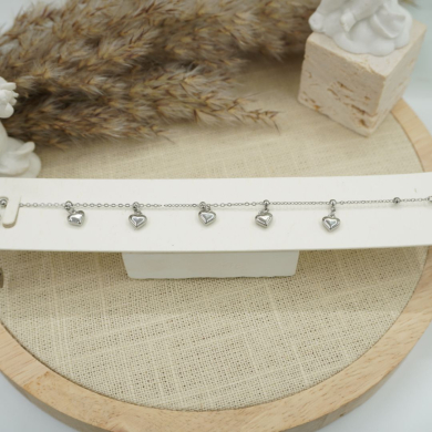 PULSERA ZO12335B PLATEADO Acero Inoxidable