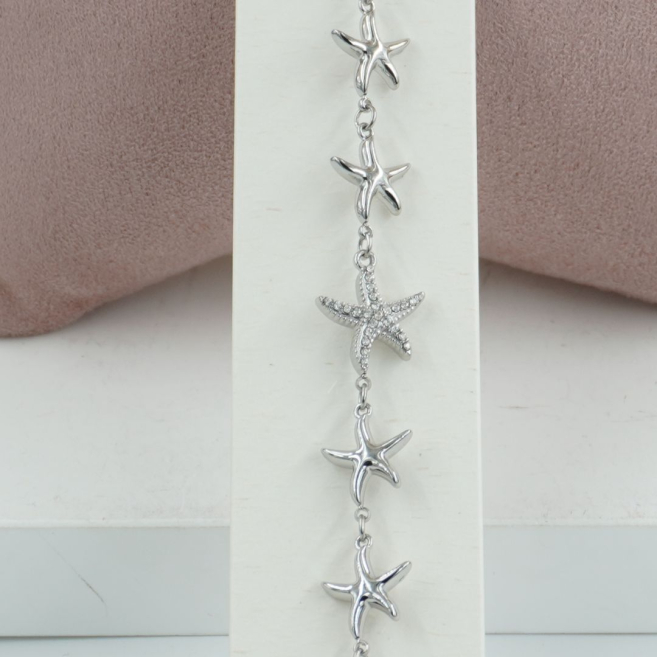 PULSERA ZO12421B PLATEADO Acero Inoxidable