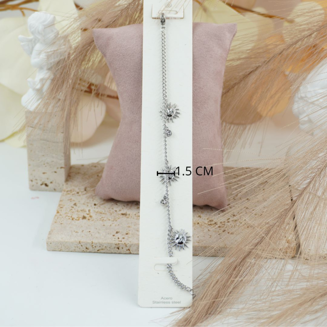 PULSERA ZO12357B PLATEADO Acero Inoxidable