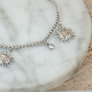 PULSERA ZO12357B PLATEADO Acero Inoxidable