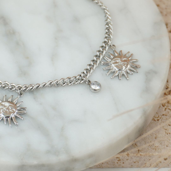 PULSERA ZO12357B PLATEADO Acero Inoxidable