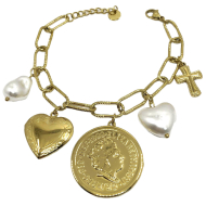 PULSERA ZO15111B DORADO Acero Inoxidable