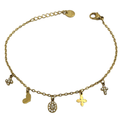 PULSERA ZO14957B PLATEADO Acero Inoxidable