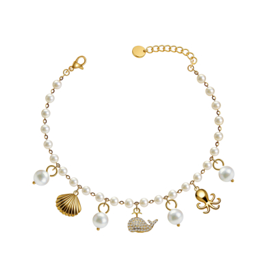 PULSERA ZO15729B PLATEADO Acero Inoxidable