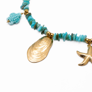 Collar Y01041 Azul Acero Inoxidable E37