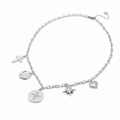 Collar Y00967 Plateado Acero Inoxidable 2D25