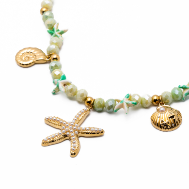 Collar Y00908 Verde Acero Inoxidable E38