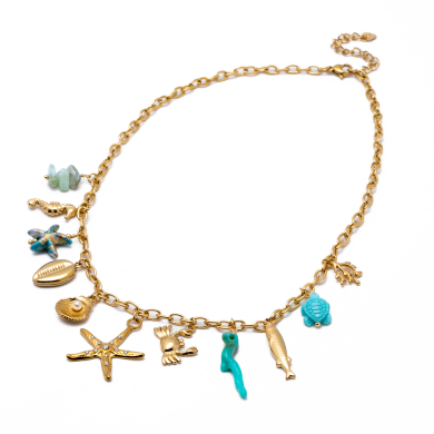Collar Y00961 Azul Acero Inoxidable 2B28