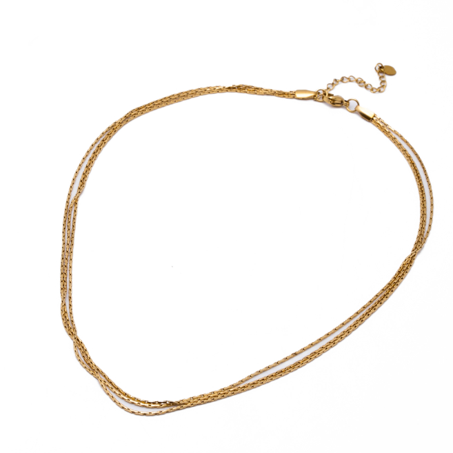 Collar Y00968 Dorado Acero Inoxidable 2D23