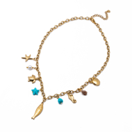 Collar Y00981 Azul Acero Inoxidable 2D410