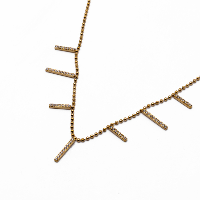 Collar Y00972 Dorado Acero Inoxidable E32