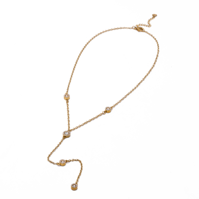 Collar Y00966 Dorado Acero Inoxidable E33