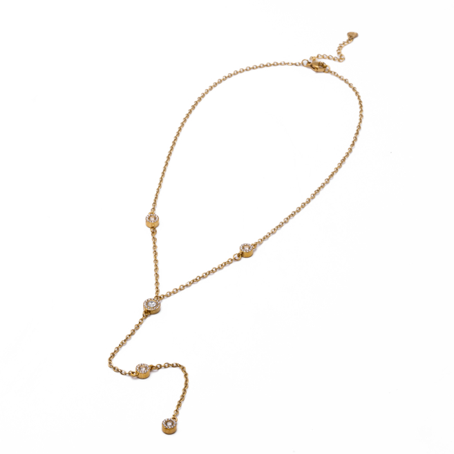 Collar Y00966 Dorado Acero Inoxidable E33