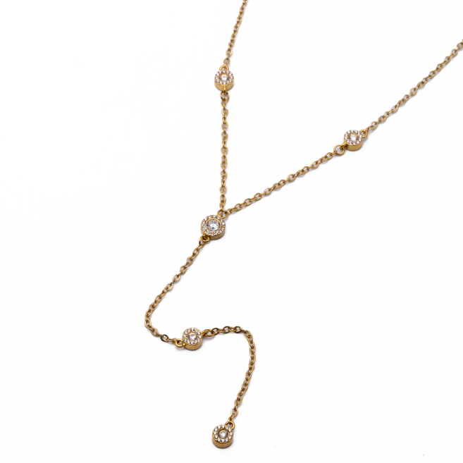 Collar Y00966 Dorado Acero Inoxidable E33