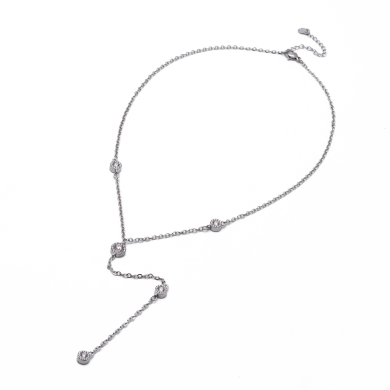 Collar Y00966 Plateado Acero Inoxidable E33