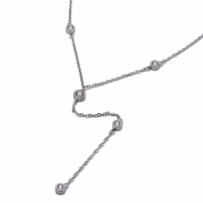 Collar Y00966 Plateado Acero Inoxidable E33