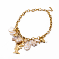 Collar Y01046 Dorado Acero Inoxidable E37