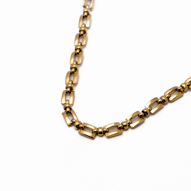 Collar Y01043 Dorado Acero Inoxidable 2D26