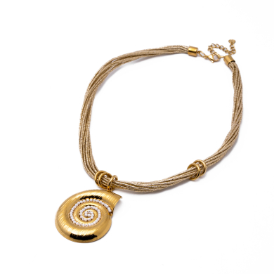 Collar Y01061 Concha Acero Inoxidable E56