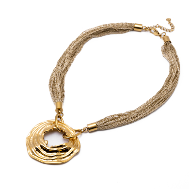 Collar Y01049 Dorado Acero Inoxidable E56