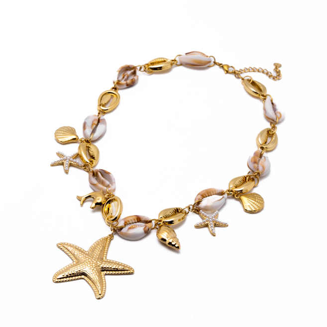 Collar Y01048 Dorado Acero Inoxidable E38