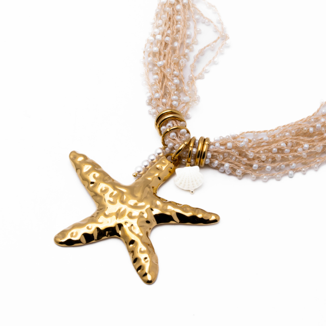 Collar Y01025 Dorado Acero Inoxidable E56