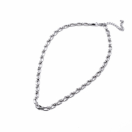 Collar Y01043 Plateado Acero Inoxidable 2D26