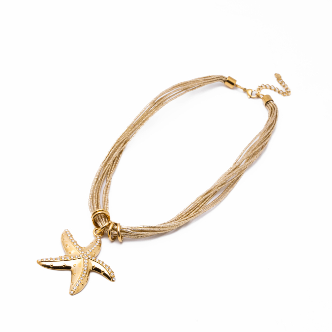 Collar Y01060 Estrella de mar Acero Inoxidable E56