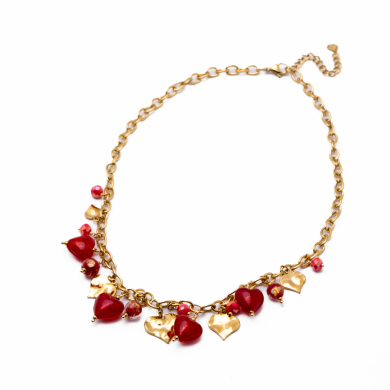 Collar Y00892 Rojo Acero Inoxidable E36