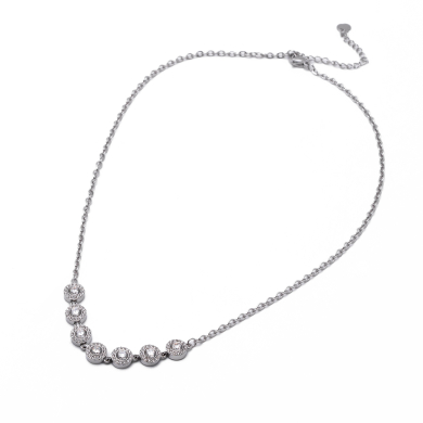 Collar Y00926 Plateado Acero Inoxidable 2D16
