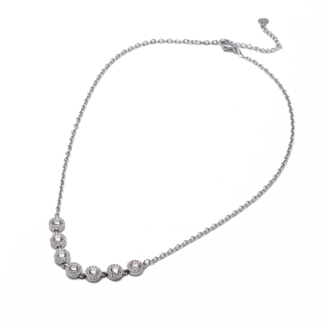 Collar Y00926 Plateado Acero Inoxidable 2D16