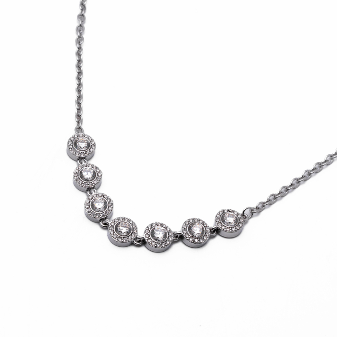 Collar Y00926 Plateado Acero Inoxidable 2D16