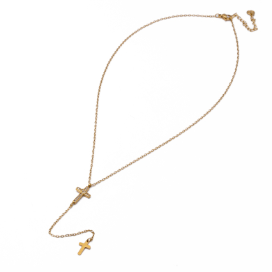 Collar Y00977 Dorado Acero Inoxidable 2D25