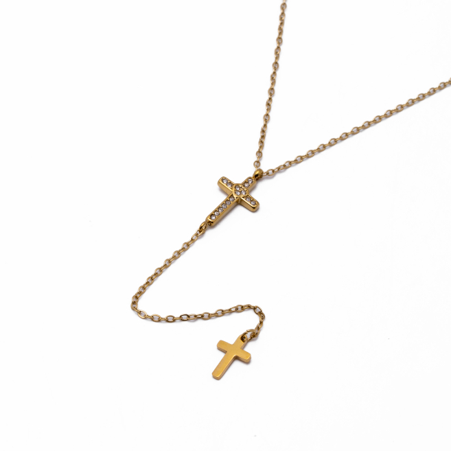 Collar Y00977 Dorado Acero Inoxidable 2D25