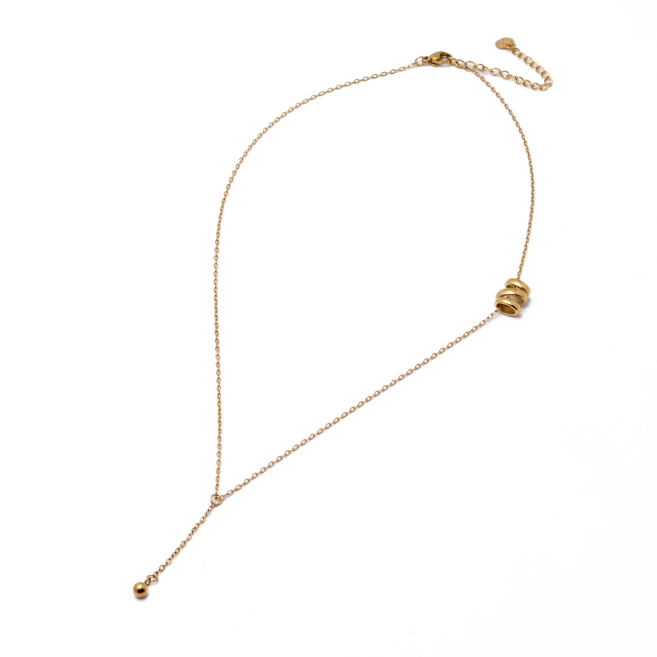Collar Y00969 Dorado Acero Inoxidable 2D43