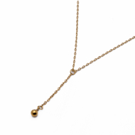Collar Y00969 Dorado Acero Inoxidable 2D43