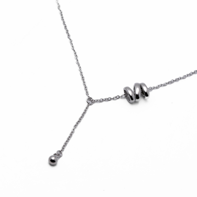 Collar Y00969 Plateado Acero Inoxidable 2D43