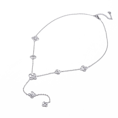 Collar Y00882 Plateado Acero Inoxidable 2D33