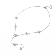 Collar Y00882 Plateado Acero Inoxidable 2D33