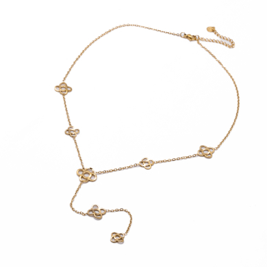 Collar Y00882 Dorado Acero Inoxidable 2D33