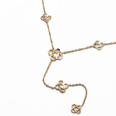 Collar Y00882 Dorado Acero Inoxidable 2D33