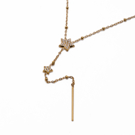 Collar Y01056 Dorado Acero Inoxidable 2D33
