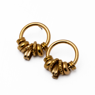 Aretes Y00931 Dorado Acero Inoxidable G44