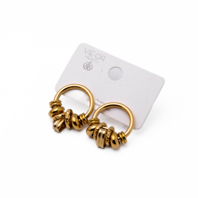 Aretes Y00931 Dorado Acero Inoxidable G44