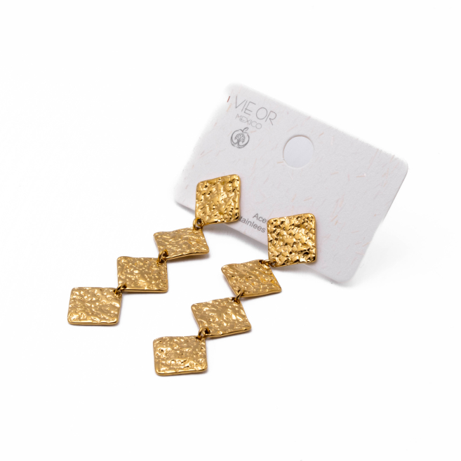 Aretes Y00960 Dorado Acero Inoxidable G26
